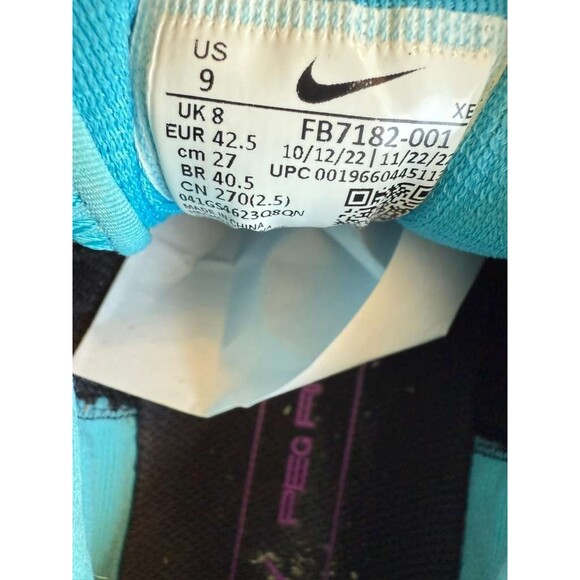 Nike React Pegasus Trail 4 SE Pure Platinum/Baltic Blue/Black SIZE:9 - Picture 4 of 7